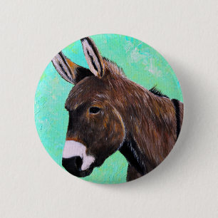 Donkey-Malerei Button
