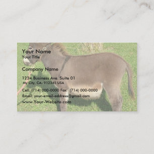 Donkey mit dem Gürtel im Neck Visitenkarte