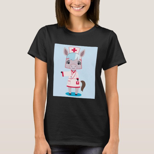 Donkey Nurse for Donkey  Donkey T-Shirt (Vorderseite)