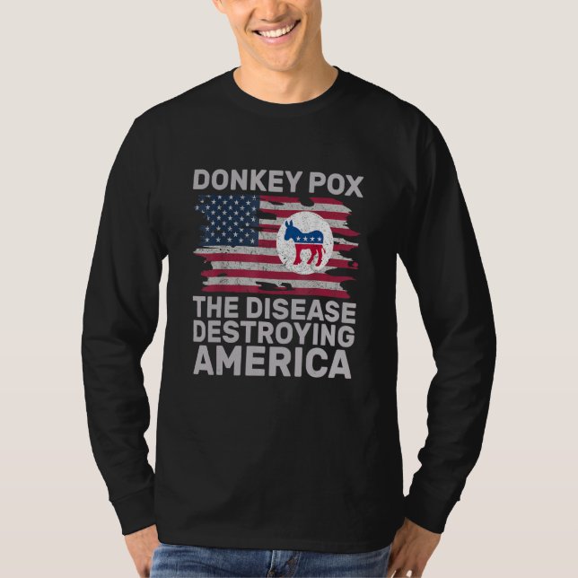 Donkey Pox Wonky Donkey Pox The Disease Destroying T-Shirt (Vorderseite)