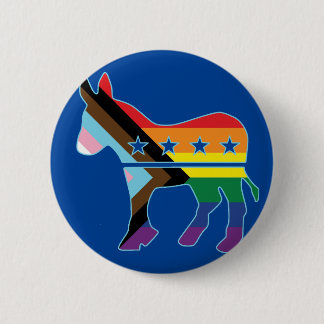Donkey Progress Prilag demokratisch Button