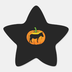 Donkey Pumpkin Funny Donkey Halloween Items Stern-Aufkleber