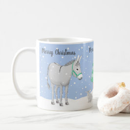 Donkey Rabbit Snow Weihnachts-Tasse Kaffeetasse