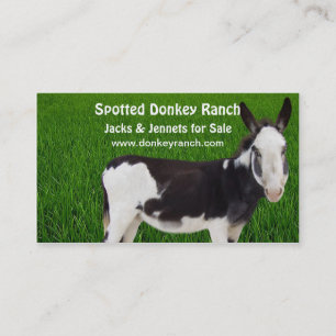 Donkey Ranch-Visitenkarte Visitenkarte