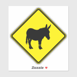 Donkey Silhouette Donkey Clipart Tierische Art War Aufkleber