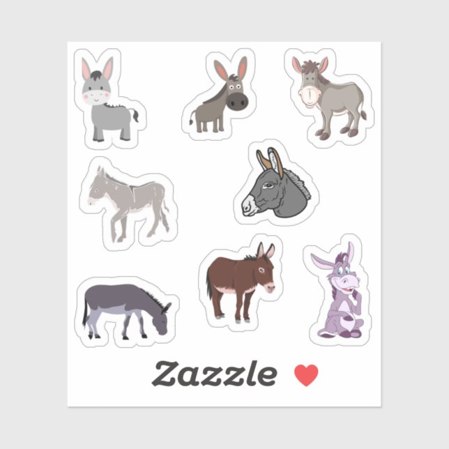 Donkey Stickers Aufkleber (Blatt)