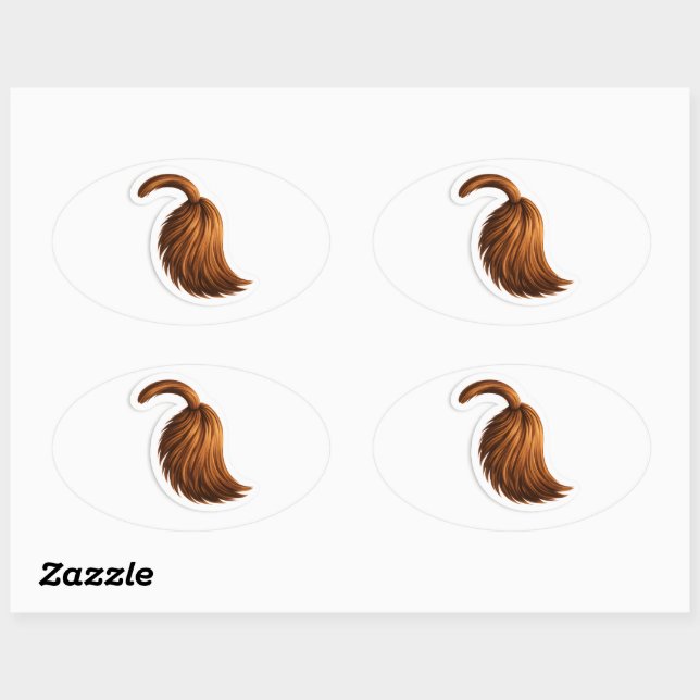 Donkey tail mini sticker sheet for party bag (Blatt)