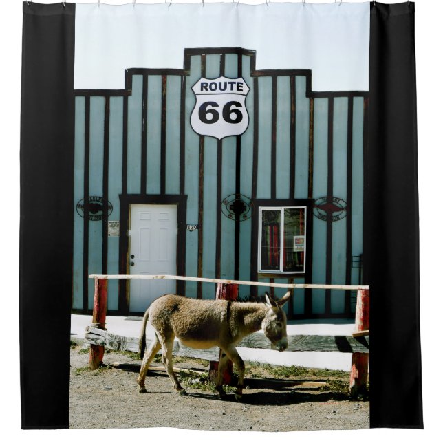 Donkey Town Oatman Arizona Duschvorhang (Vorderseite)