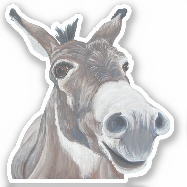 Donkey Vinyl Sticker (Vorderseite)