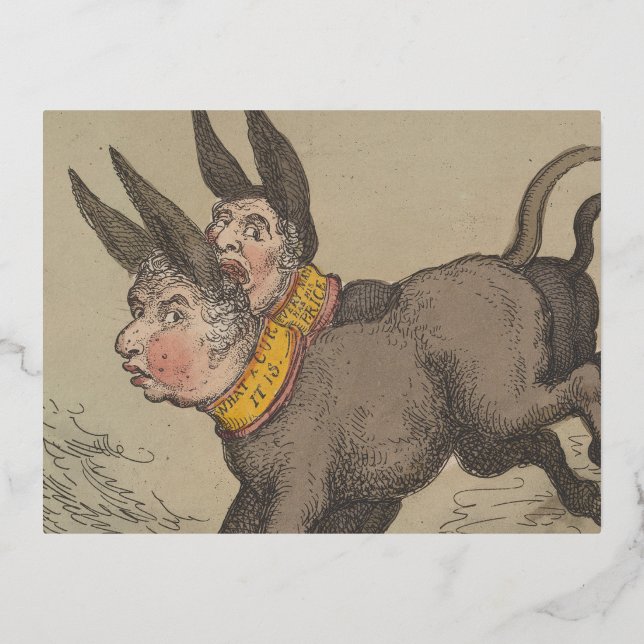 Donkeys - Carte postale Foil Holiday (Recto)