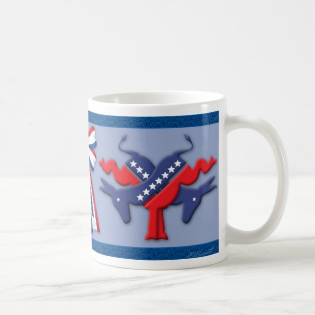 Donkeys Kicking-Tasse Kaffeetasse (Rechts)
