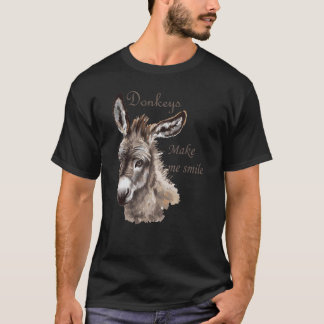 Donkeys machen mich Niedlich lächeln Miniatur Donk T-Shirt