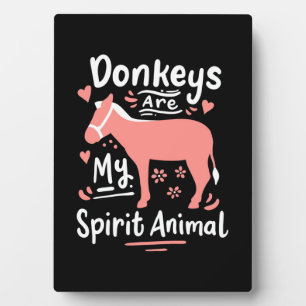 Donkeys sind meine Geistertiere Fotoplatte