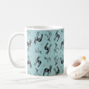 Donkeys und Lüster Kaffeetasse