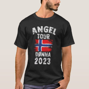 Dönna 2023 Angel Tour nach Norwegen mit Flagge T-Shirt