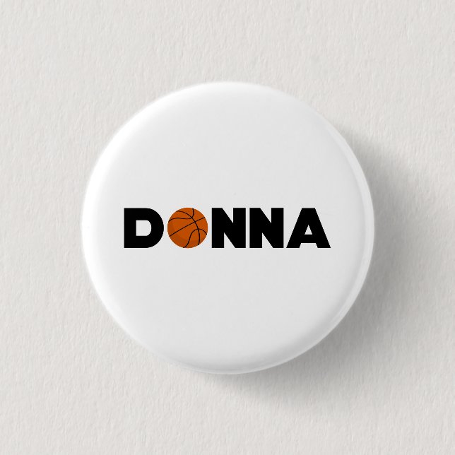 Donna Basketball Button (Vorderseite)