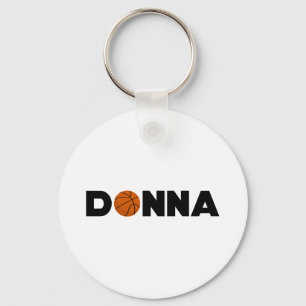 Donna Basketball Schlüsselanhänger