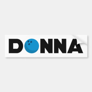Donna Bowling Autoaufkleber