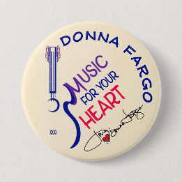 DONNA FARGO FAN-TASTE, Button-Pinback-Taste Button