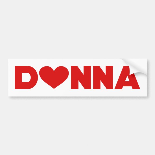 Donna Liebe Autoaufkleber (Vorne)