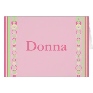 Donna Modern Circles Name Card - 369