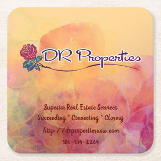 Donna Rose Square Paper Untersetzer