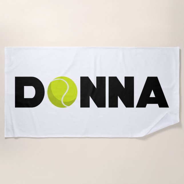 Donna Tennis Strandtuch (Vorderseite)