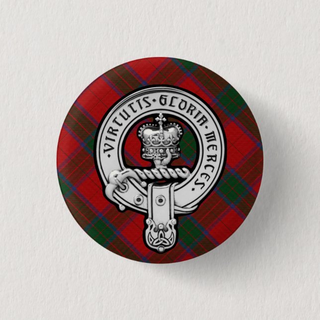 Donnachaidh (Robertson) Badge de crête de tartan r (Devant)