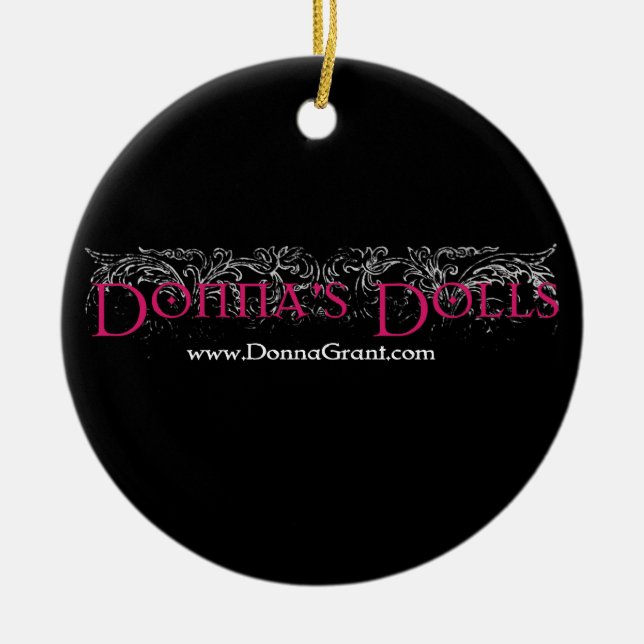Donnas Puppen Keramikornament (Vorne)