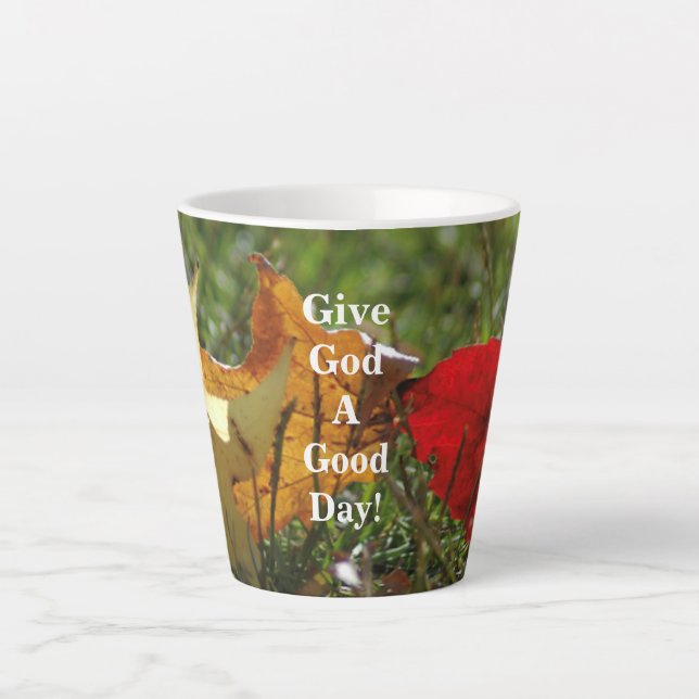 Donne À Dieu Une Bonne Journée ! Mug (Devant)