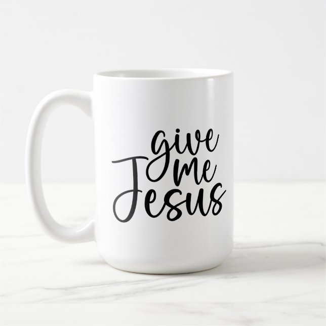 Donne-moi Jésus Coffee Mug (Gauche)