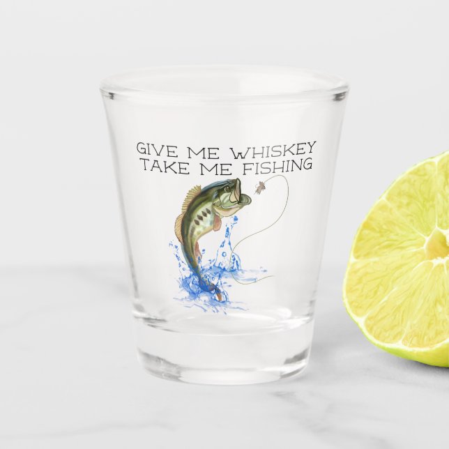 Donne-moi Whiskey Me prendre Pêche Verre (Devant)