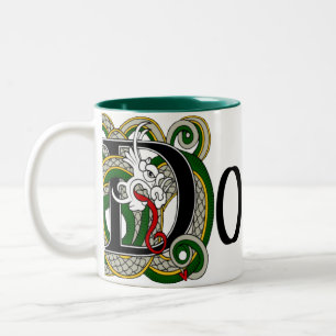 Donnelly keltische Drache-Tasse Zweifarbige Tasse
