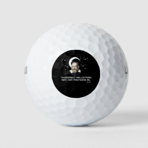 Donner Blitz und Blitz sehr erschreckend mich Golfball