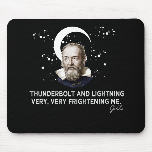 Donner Blitz und Blitz sehr erschreckend mich Mousepad (Vorne)