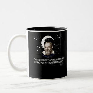 Donner Blitz und Blitz sehr erschreckend mich Zweifarbige Tasse
