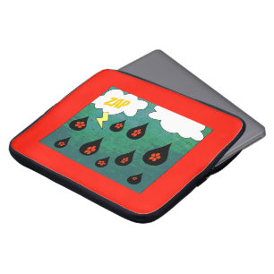 Donner Blumen Spaß Comic-Book Pop-Art Laptopschutzhülle