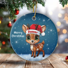 Donner Cute Whimsical Reindeer Graphic Unique🦌 🎄