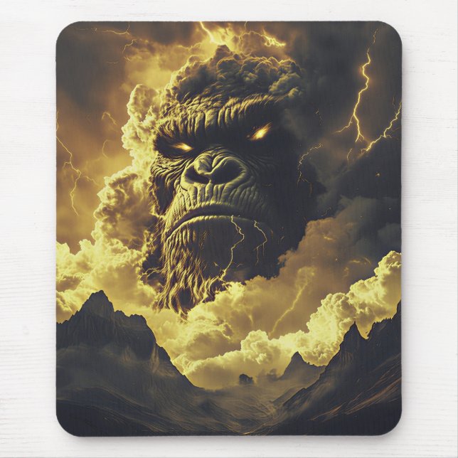 Donner-Gorilla des Ewigen Sturms Mousepad (Vorne)