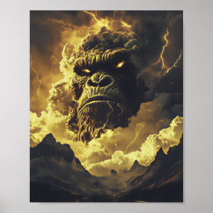 Donner-Gorilla des Ewigen Sturms Poster