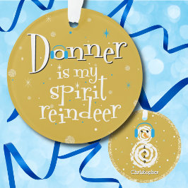 Donner ist mein Spirit Rentier Weihnachtsschmuck Ornament