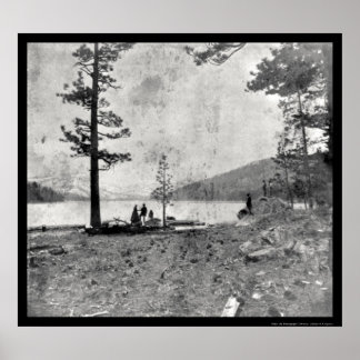 Donner Lake, CA Daguerreotype 1852 Poster