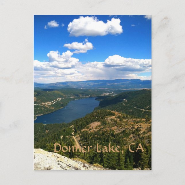 Donner Lake, Kalifornien Postkarte (Vorderseite)