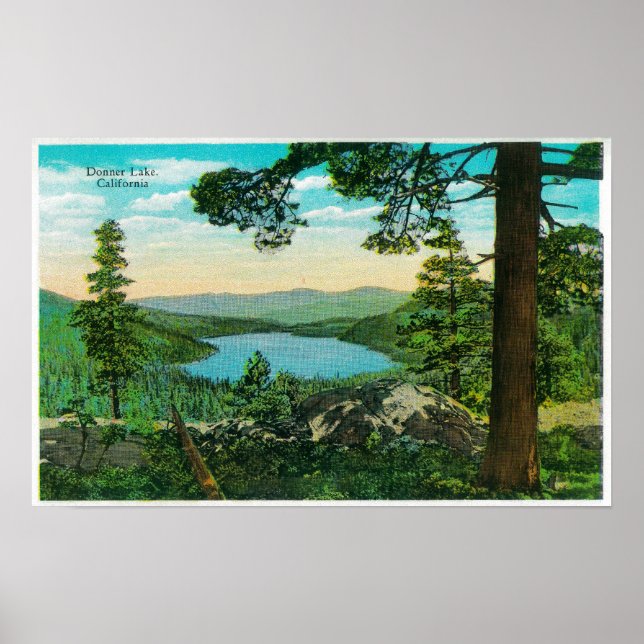 Donner Lake, Kalifornien von Ridge Poster (Vorne)