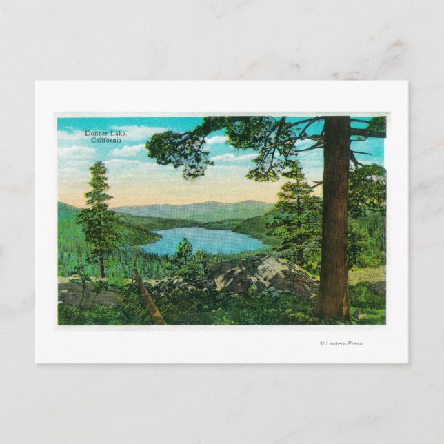 Donner Lake, Kalifornien von Ridge Postkarte (Vorderseite)