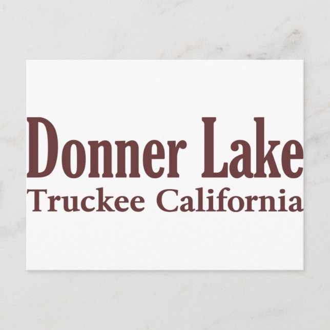 Donner Lake Postkarte (Vorderseite)