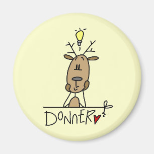 Donner Ren-WeihnachtsT - Shirts und -geschenke Magnet