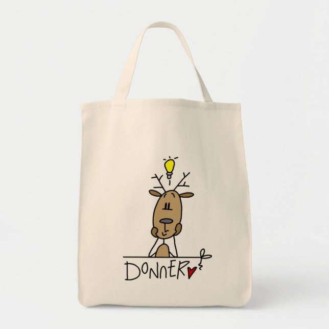 Donner Ren-WeihnachtsT - Shirts und -geschenke Tragetasche (Vorne)