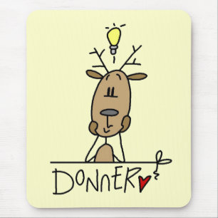 Donner-Rentier-T-Shirts und Geschenke Mousepad
