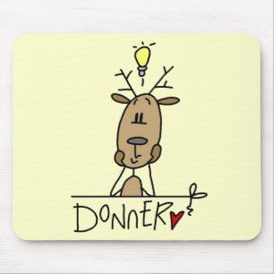 Donner-Rentier-Weihnachts-T-Shirts und Geschenke Mousepad